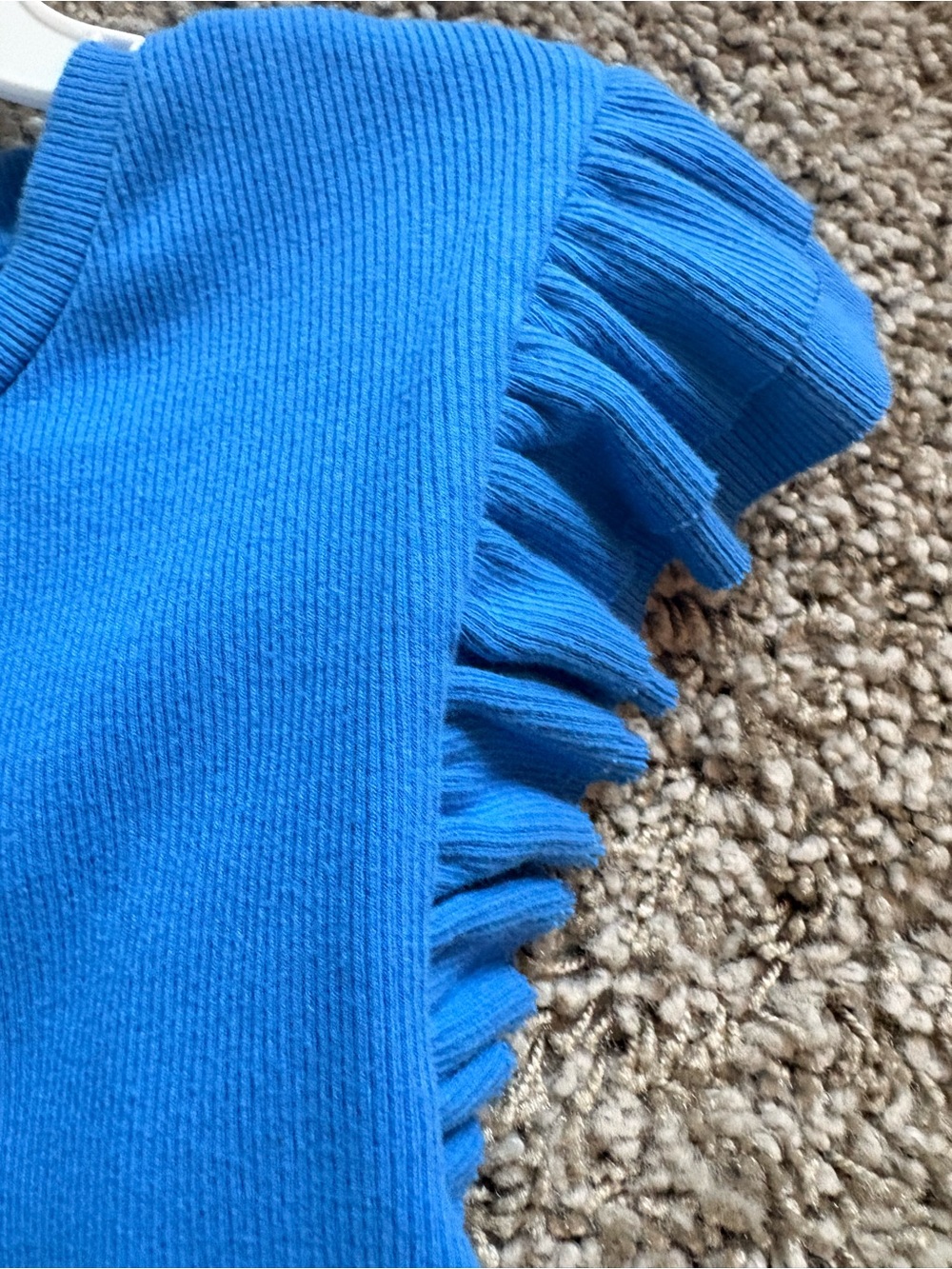 Altar’d State Blue Ruffle Top - Picture 4 of 5